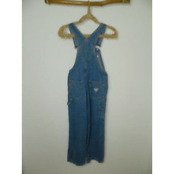 Guess USA Overalls Denim Blue Jeans Kids Youth Pants Size Medium - Picture 7 of 8